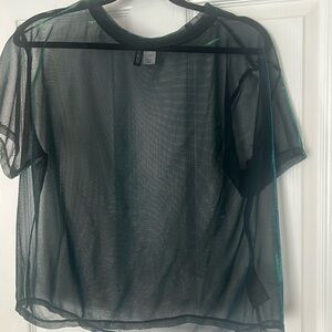 Sheer Metallic Top.